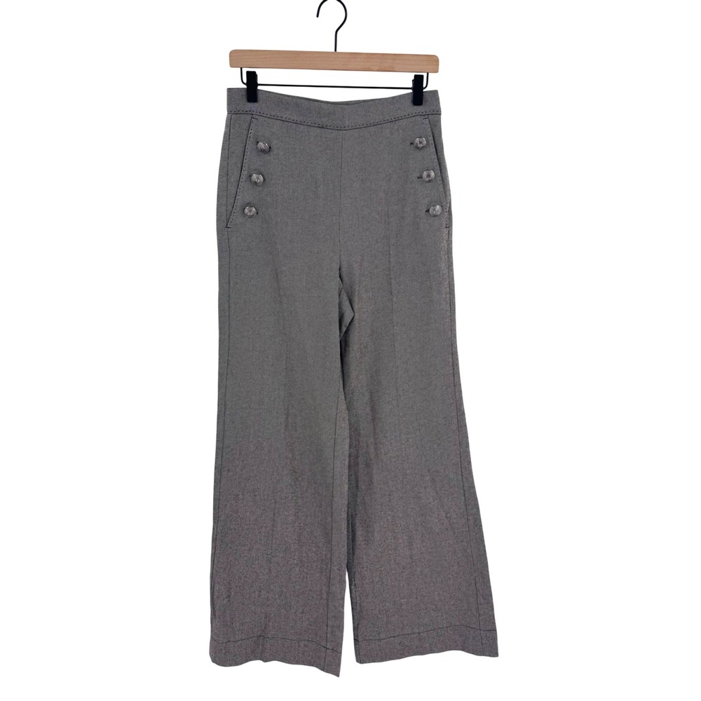 Marella Sailor Pants Brown 6 Wide Leg Wool Blend High Rise Academia Aesthetic